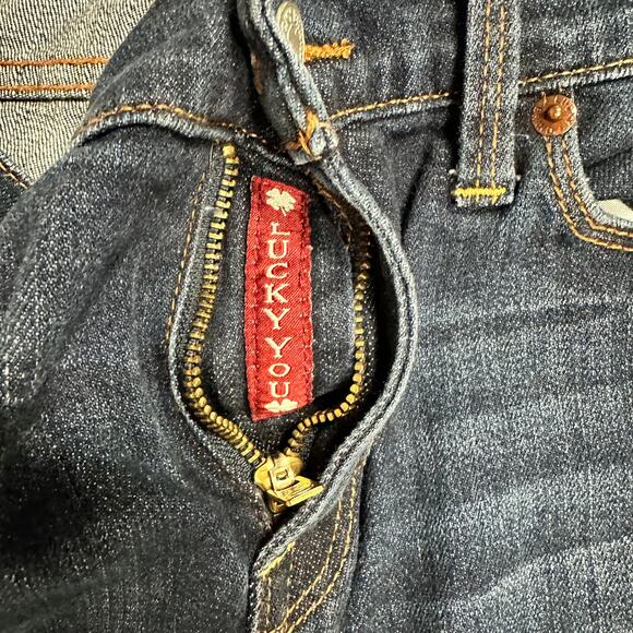 Lucky Brand Sofia Boot 7WC1003 Dark Wash Mid-Rise 5-Pocket Denim Jeans 10 x 30 - Picture 7 of 11